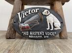 Sign - HMV- His Masters Voice - Reclamebord - Gietijzer
