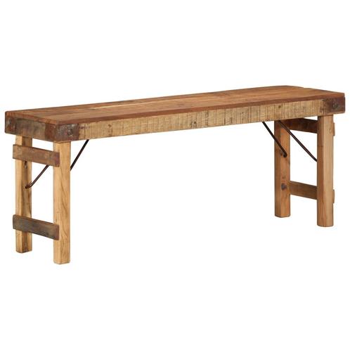 vidaXL Ligbank 110x35x46 cm Gerecycled Massief Hout, Huis en Inrichting, Overige Huis en Inrichting, Nieuw, Verzenden
