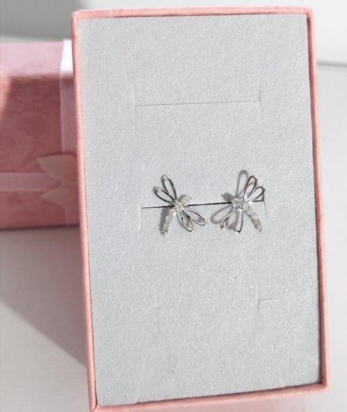 Zonder Minimumprijs - Oorbellen - 18 karaat Witgoud -, Handtassen en Accessoires, Oorbellen