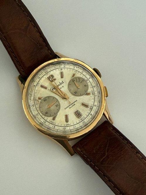 Gigandet - 18k Chronograph Suisse - Homme - 1950-1959, Handtassen en Accessoires, Horloges | Heren