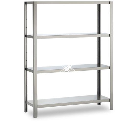 Rvs stelling 4 hoog 1500x500x1800 mm, Articles professionnels, Horeca | Mobilier & Aménagement, Envoi