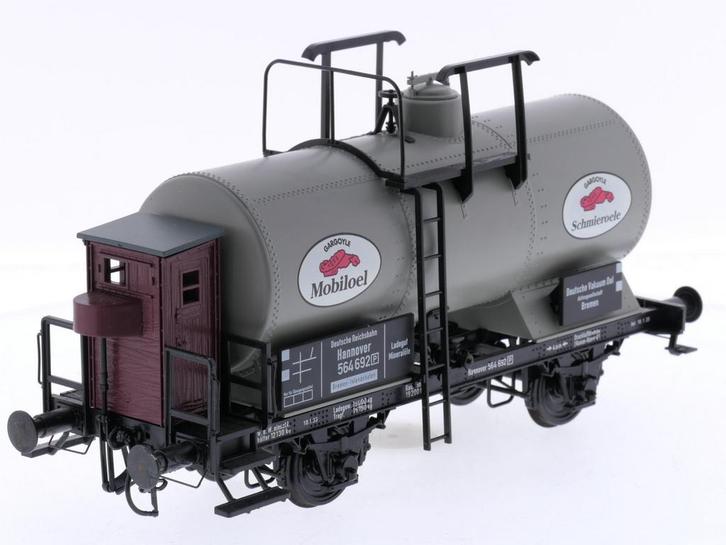Schaal 0 0 Scale Models 480 22 ketelwagen m. Brhs. Mobil..., Hobby en Vrije tijd, Modeltreinen | Overige schalen, Gelijkstroom