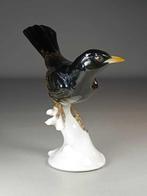 Theodor Kärner - sculptuur, Nymphenburg merle noir - 18 cm