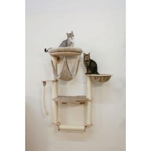 Arbre à chat mural dolomit grappa pro, 138 cm, taupe, Dieren en Toebehoren, Katten-accessoires