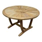 Lima dining tuintafel 130 cm rond teakhout