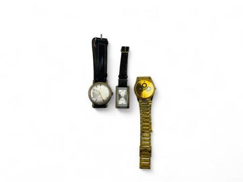 Veiling - Partij van 3 Diverse Horloges | Ongecontroleerd, Handtassen en Accessoires, Horloges | Antiek