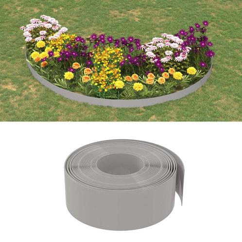 vidaXL Tuinrand 10 m 20 cm polyetheen grijs, Jardin & Terrasse, Traverses & Bordures, Envoi