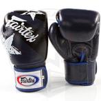Fairtex Bokshandschoenen Leder Nation Print Blauw, Sport en Fitness, Verzenden, Nieuw, Bokshandschoenen
