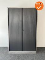 Roldeurkast - Ahrend - 195x120x45cm - Zilvergrijs met zwarte, Werkplek, Ophalen of Verzenden, Gebruikt, Kast