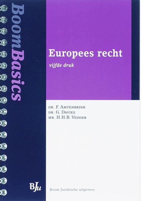 Boom Basics Europees recht / Boom Basics 9789054545453, Livres, Science, Envoi
