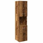 vidaXL Badkamerwandkast 30x30x130 cm bewerkt hout oud, Huis en Inrichting, Badkamer | Badkamermeubels, Verzenden, Nieuw