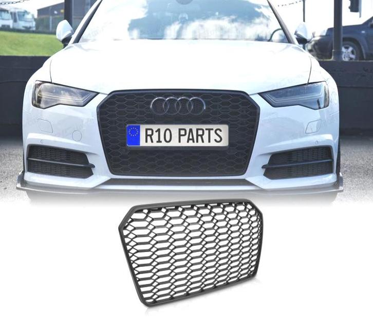 GRILLE AUDI A6 C7 4G 14-18 LOOK RS6 2020 NOIR MAT, Autos : Pièces & Accessoires, Carrosserie & Tôlerie, Envoi