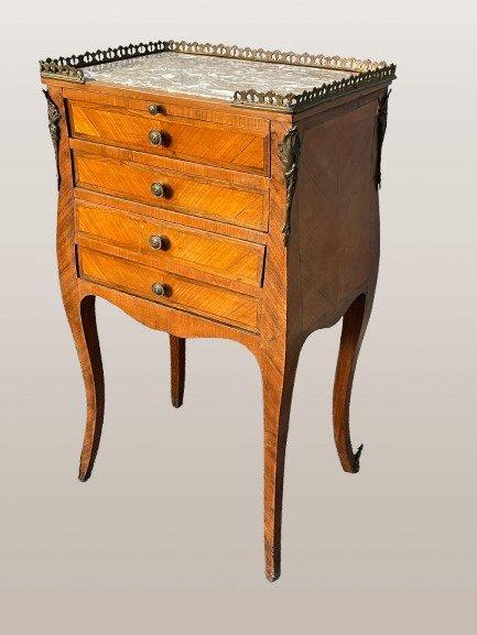 Commode - Acajou, Marbre - Petite commode antique, Antiek en Kunst, Curiosa en Brocante
