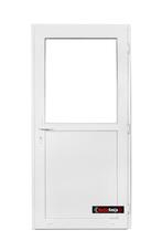 PVC Deur vol paneel Basic 98 x h200 Binnen en buitendraaiend, Nieuw, 80 tot 100 cm, Glas, Ophalen of Verzenden