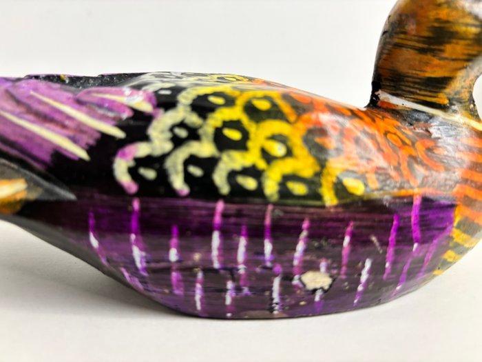 Lokeend - Folk Art Naïf Hand Painted, Folk Art, Floating,, Antiek en Kunst, Curiosa en Brocante