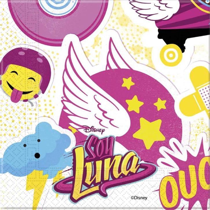Soy Luna Servetten 33cm 20st, Hobby en Vrije tijd, Feestartikelen, Nieuw, Verzenden