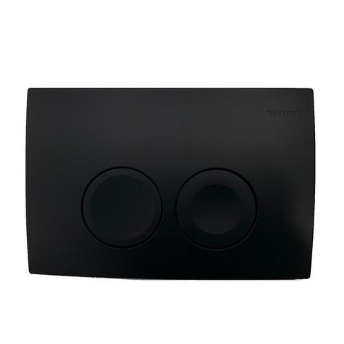 Bedieningsplaat Delta 25 by Geberit Frontbediening Mat Zwart, Doe-het-zelf en Bouw, Sanitair, Overige typen, Nieuw, Ophalen of Verzenden