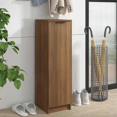 vidaXL Schoenenkast 30x35x100 cm bewerkt hout bruin, Huis en Inrichting, Kasten | Overige, Nieuw, Verzenden