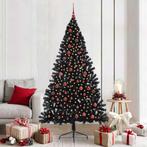 vidaXL Kunststof Voorverlichte Kerstboom met 300 LED Zwart, Diversen, Kerst, Verzenden, Nieuw