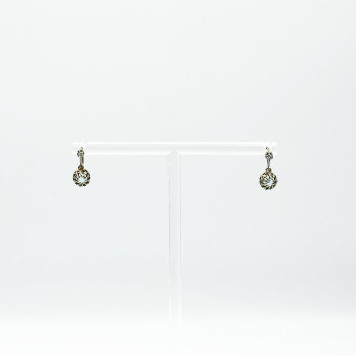 Oorbellen - 14 karaat Geel goud - Diamant, Handtassen en Accessoires, Oorbellen