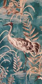 300x280cm! Exclusieve stof met zwartgrijze gieren in de, Antiek en Kunst