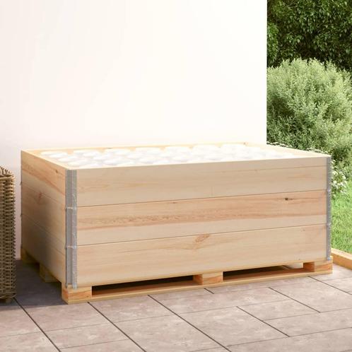 vidaXL Palletopzetranden 3 st 100x150 cm massief grenenhout, Zakelijke goederen, Stock en Retail | Verpakking en Verzending, Verzenden