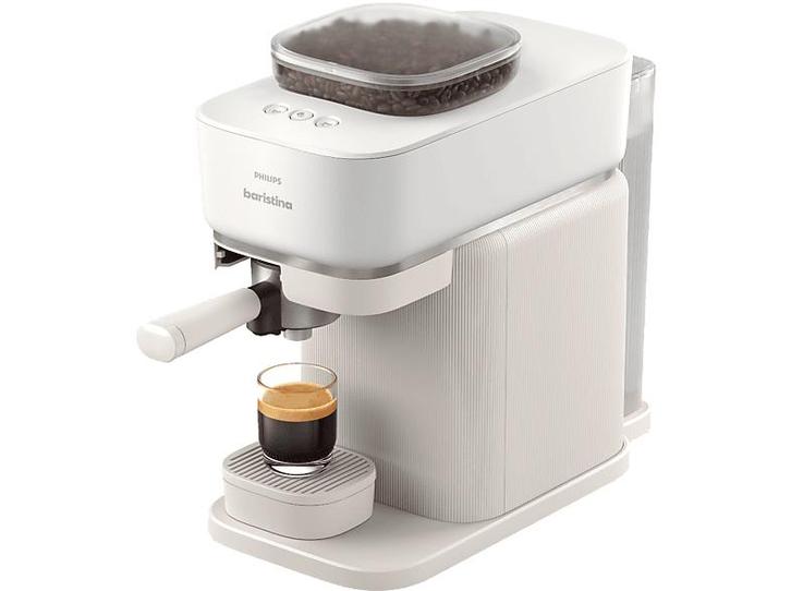 Philips - Semi automatische espressomachine - Wit, Elektronische apparatuur, Koffiezetapparaten, Gemalen koffie, Nieuw, Afneembaar waterreservoir