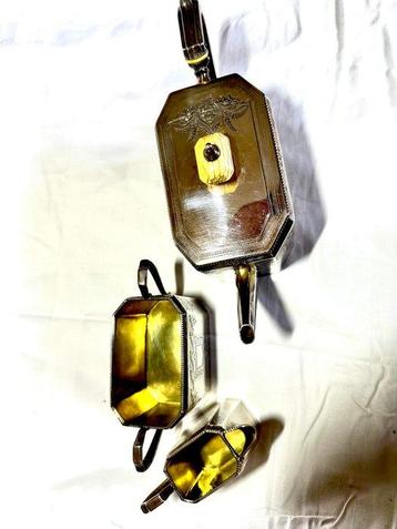 Theeservies (3) - .925 zilver, Antiek en Kunst