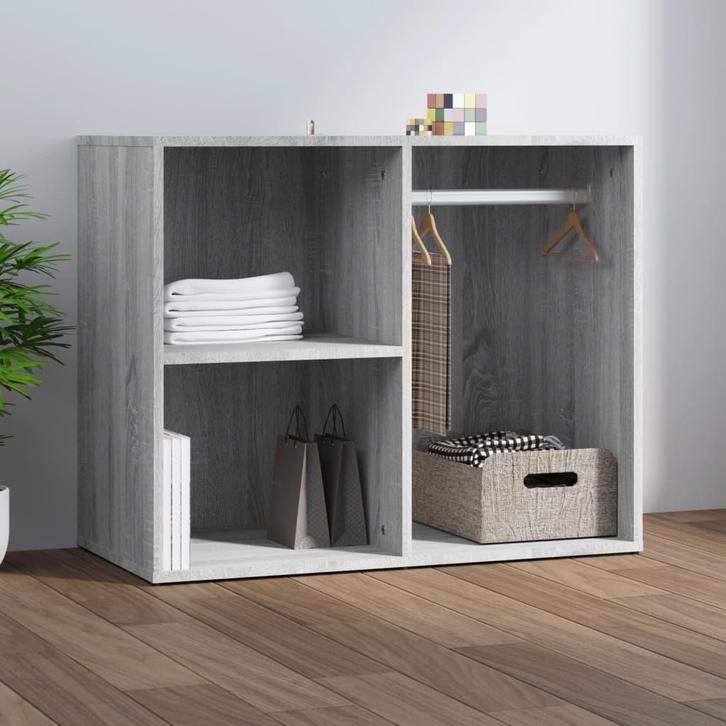 vidaXL Kledingkast 80x40x65 cm bewerkt hout grijs sonoma, Maison & Meubles, Armoires | Autre, Envoi
