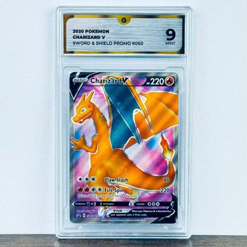 Pokémon Graded card - Charizard SWSH050 - Pokémon - GG 9, Hobby en Vrije tijd, Verzamelkaartspellen | Pokémon