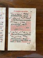 Lucantonio Giunta - Antiphonal Leaf from the 1500s -, Antiquités & Art, Antiquités | Livres & Manuscrits
