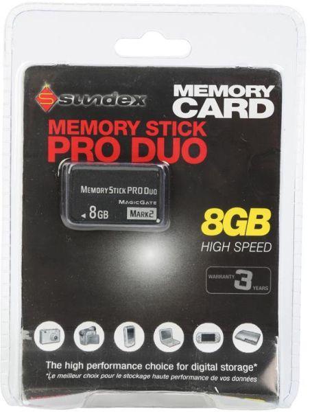 Sundex Memory Stick PRO DUO-8GB (PSP) NIEUW, Games en Spelcomputers, Spelcomputers | Sony Portables | Accessoires, Ophalen of Verzenden