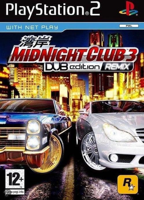 Midnight Club 3 Dub Edition Remix (Buitenlands Doosje), Games en Spelcomputers, Games | Sony PlayStation 2, Zo goed als nieuw
