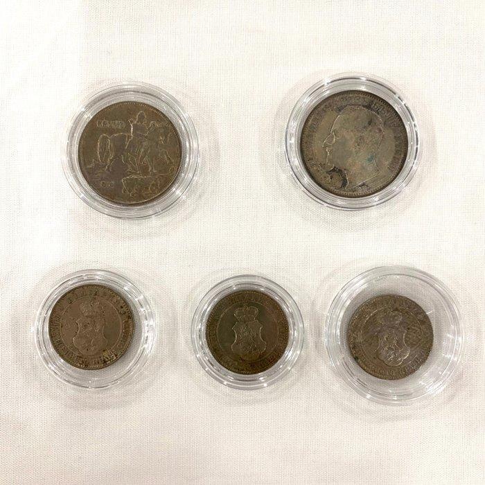 Bulgarije. Set of 5 coins, incl. silver, 3x 20 Stotinki, Postzegels en Munten, Munten | Europa | Niet-Euromunten