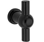 Meubelknop Chemin de Fer 47x9mm mat zwart