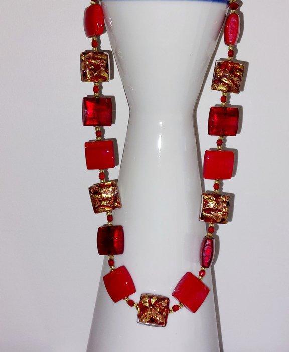 Murano-glas - Halsketting, Antiquités & Art, Antiquités | Verre & Cristal