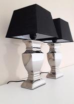 Lampe de table (2) - Céramique chromée, Maison & Meubles