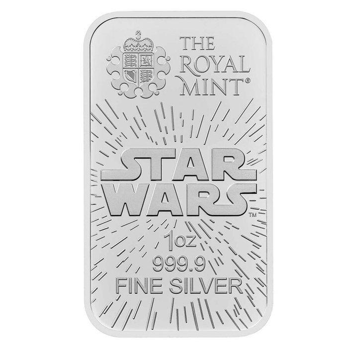 1 Troy Ounce - Zilver .999 - 2024 1 oz UK Star Wars Light, Postzegels en Munten, Edelmetalen en Baren