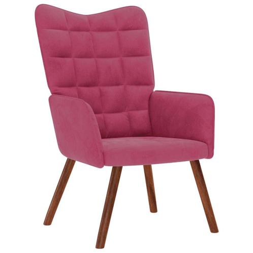 vidaXL Relaxstoel fluweel wijnrood, Huis en Inrichting, Fauteuils, Nieuw, Verzenden