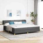 vidaXL Boxspringbed met Matras Crème 90x200 cm Stof, Verzenden, Nieuw
