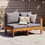 vidaXL Tuinbank met 1 armleuning 2-zits massief acaciahout, Tuin en Terras, Tuinsets en Loungesets, Verzenden, Nieuw