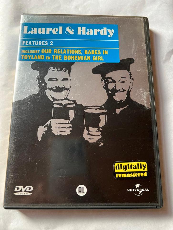 LAUREL & HARDY FEATURES 2 (DVD), Cd's en Dvd's, Dvd's | Overige Dvd's, Gebruikt