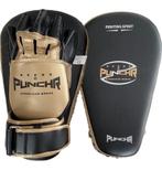 PunchR™ Long Curved Pro Style Focus Pads Mitts Zwart Goud, Sport en Fitness, Verzenden, Nieuw, Overige