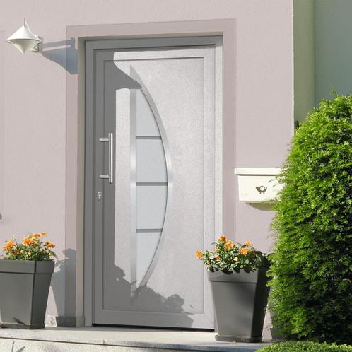 vidaXL Voordeur 88x200 cm wit, Doe-het-zelf en Bouw, Deuren en Vliegenramen, Nieuw, Verzenden