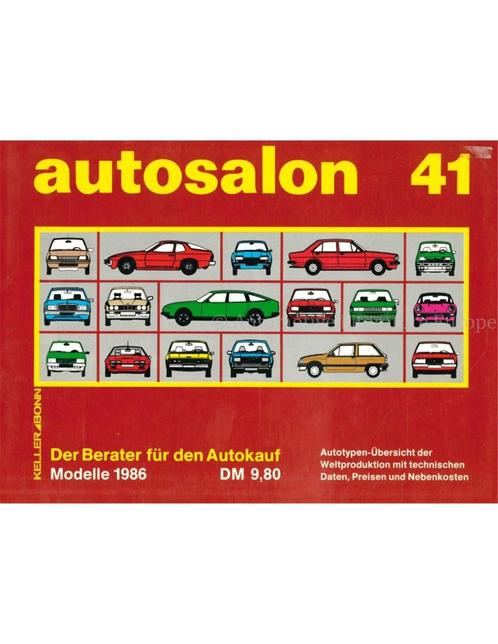 1986 AUTOSALON 41, Boeken, Auto's | Boeken