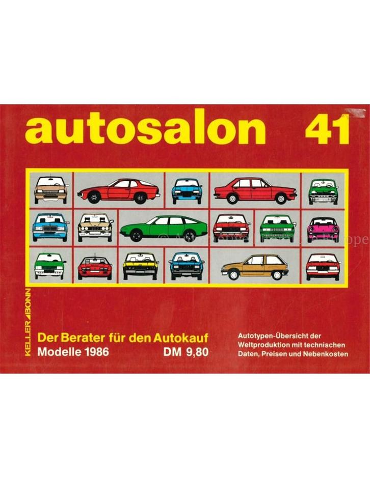 1986 AUTOSALON 41, Boeken, Auto's | Boeken