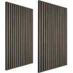 tectake Akoestische panelen Sonic Wall houtlook - eiken grij, Verzenden, Nieuw