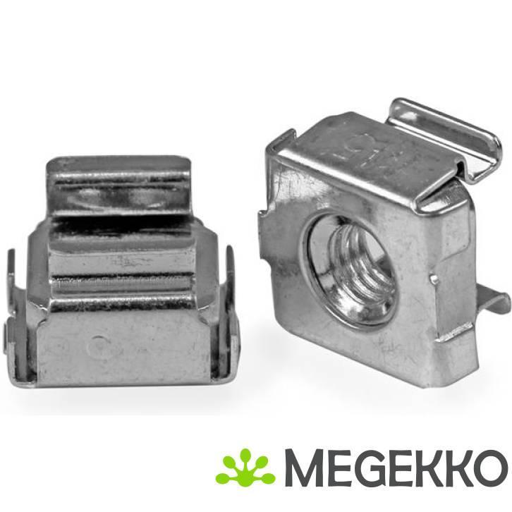 StarTech.com 50 Stuks M5 Plaatmoeren voor Serverracks, Computers en Software, Computerbehuizingen, Nieuw, Verzenden