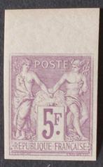 Frankrijk 1877 - 5 fr. paars s. lila, niet gekarteld - Yvert