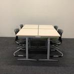 complete schoolset 4 stuks tafels + 4 stuks stoelen, merk, Gebruikt, Grijs, Eén